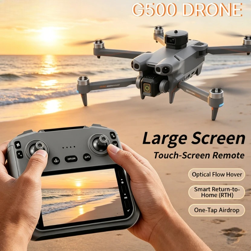 Drone Dobrável G500 GPS com Te - Drone Kit Long Range avaliação e preço